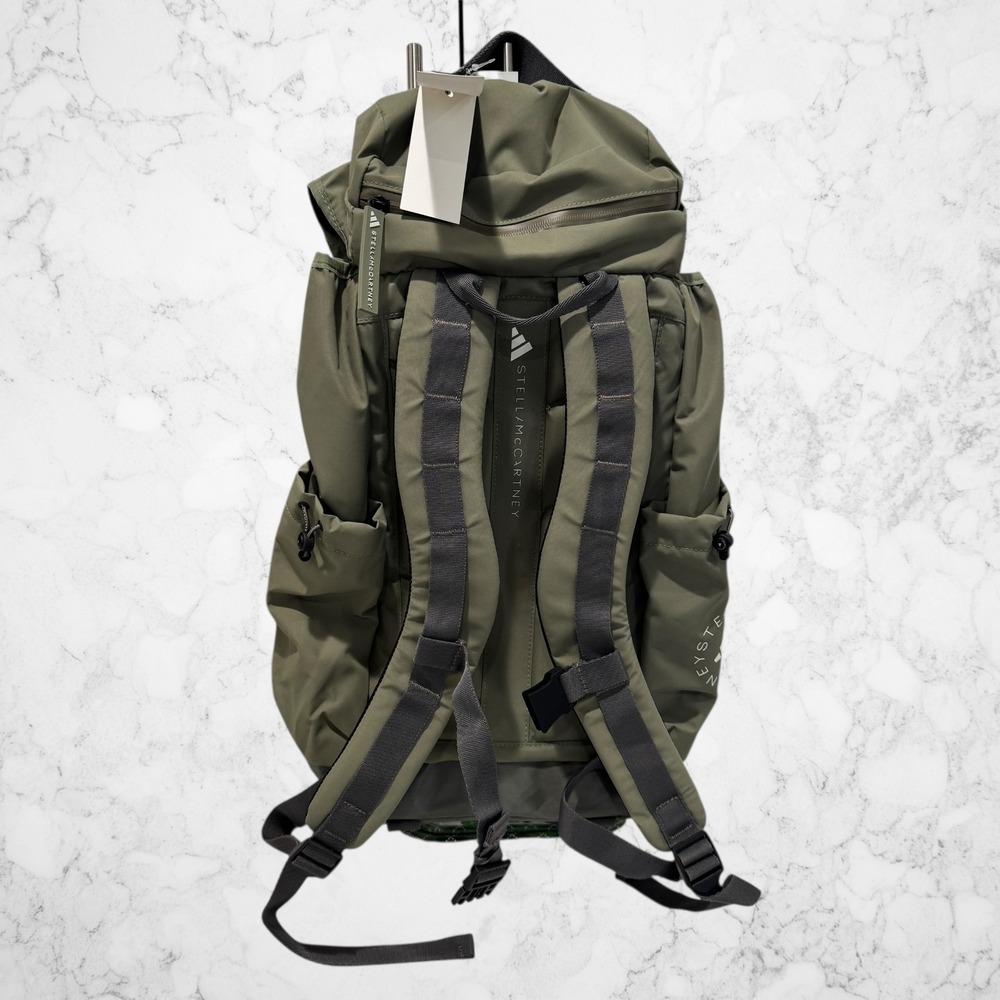 Adidas by Stella McCartney Women's Legacy Green/Almond Backpack JY4189 $180 NWT - Picture 2 of 4